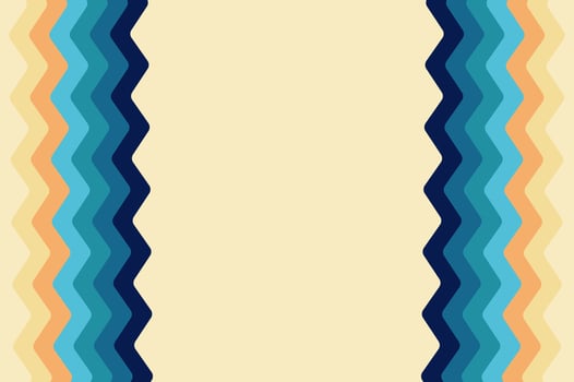Wave Geometric rounded line striped with retro colorful. Retro style design template abstract background with copy space. vector