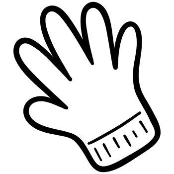 Gardening gloves doodle png