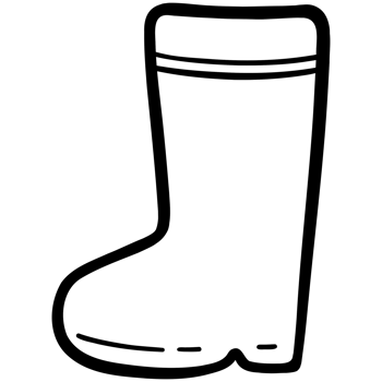 Rubber boot doodle png