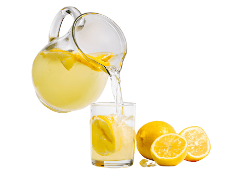 Zesty lemonade on a transparent background, perfect for vibrant designs. png