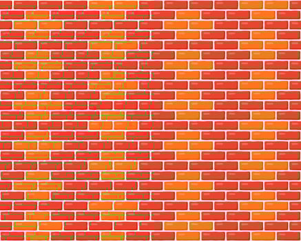 Brick wall seamless pattern. Brown decorative brickwork repeating texture. Bricks masonry background. vector