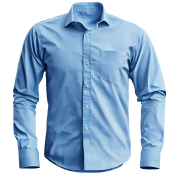 A blue shirt with long sleeves png