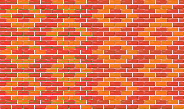 Brick wall masonry seamless pattern. Brown decorative brickwork repeating texture. Bricks rural background vector