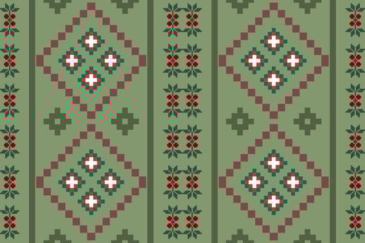 Retro Pixel Pastel Rainbow Pattern vector