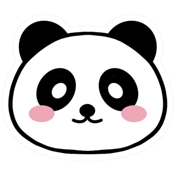 Cutie baby panda element png