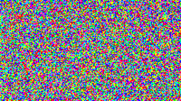 Seamless pixelated tv noise texture. Color television signal noise grain. Screen interferences and grunge glitches vector
