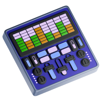Equalizer 3D Illustration png