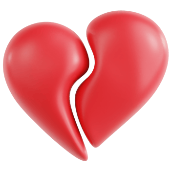 Broken Love 3D Ilustration png