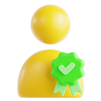 Profile Approve 3D Ilustration png
