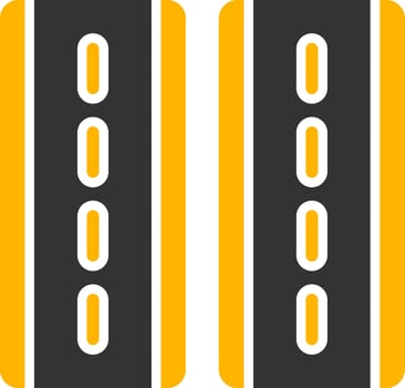 Fast Highway Driving Icon Glyph Two Color vector