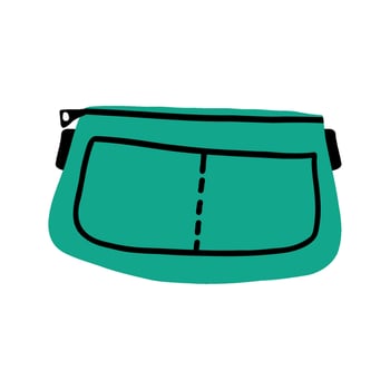 School pencil case for office supplies vector