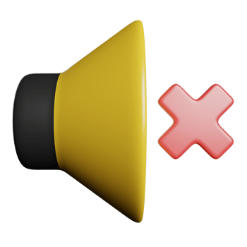 Mute Sound Silent System png