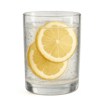 Refreshing Sparkling Lemon Water with Fresh Citrus Slices png