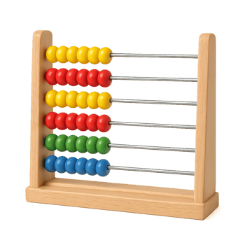 Colorful Wooden Abacus for Children Learning Basic Math Skills png