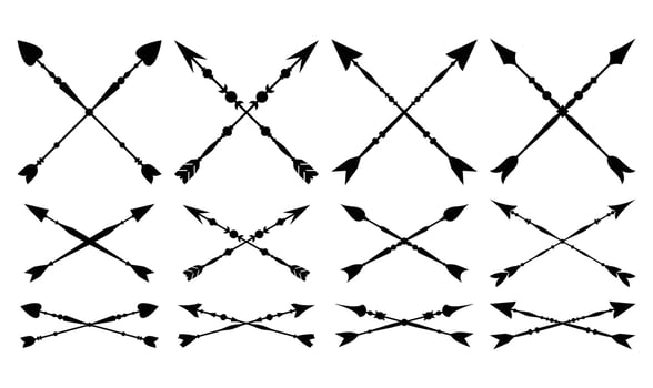 Decorative Arrow and Divider Ornaments vector