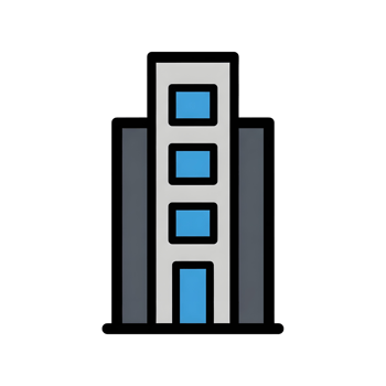 Stylized illustration of a tall building png
