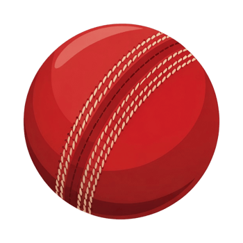 clipart image of a red cricket ball png