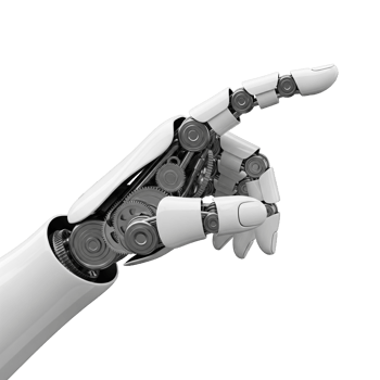 Android hand Pointing cut out png