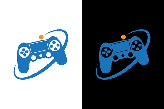 Modern Game Controller Illustration Design vector