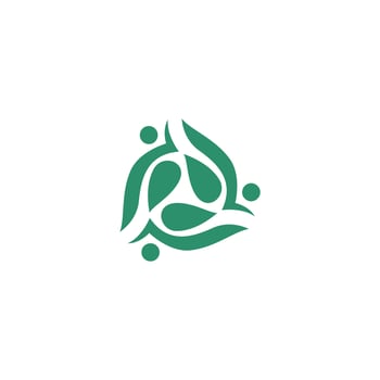 Creative Abstract Leaf Beauty Logo. leaf icon dynamic green color spa vector