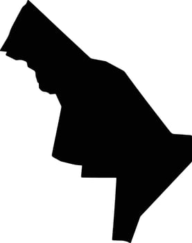 Thap Muoi Vietnam silhouette map vector