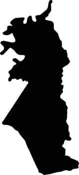 The Hills Australia silhouette map vector