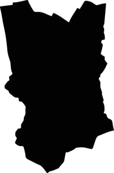 Thung Khru Thailand silhouette map vector