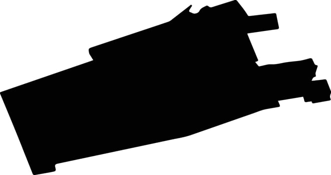 TIA MARE Romania silhouette map vector