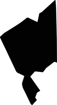 Tijigja Mauritania silhouette map vector