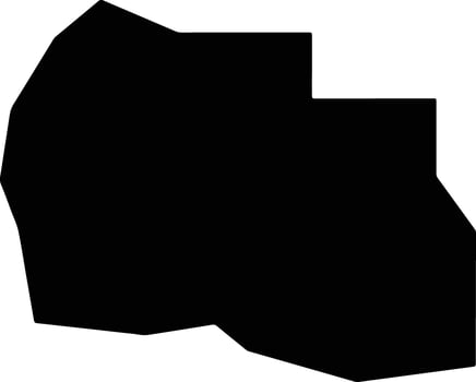 Tillman United States silhouette map vector