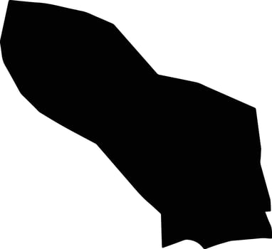 Tlacotepec Plumas Mexico silhouette map vector