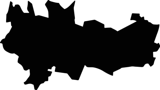 Tlapehuala Mexico silhouette map vector