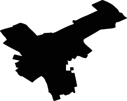 TODIRENI Romania silhouette map vector