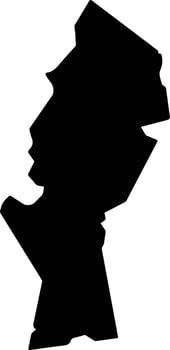 Tokashiki Japan silhouette map vector