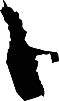Tollgate Jamaica silhouette map vector