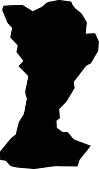 Tonya Turkey silhouette map vector