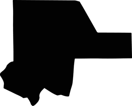 Town Head Jamaica silhouette map vector