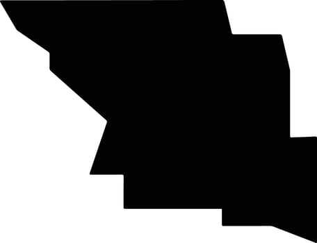 Treasure United States silhouette map vector