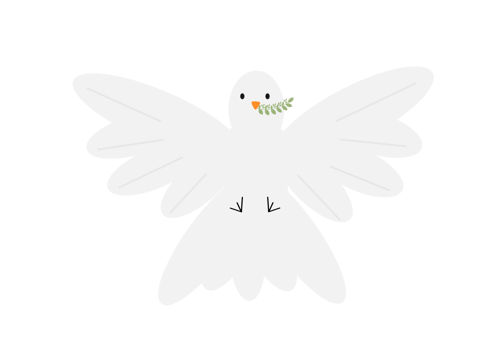 Beautiful dove of peace. png