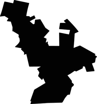 Tubutama Mexico silhouette map vector