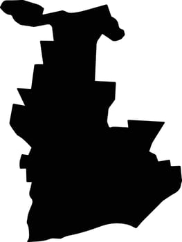Tuku Taiwan silhouette map vector
