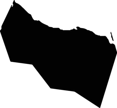 Tumpat Malaysia silhouette map vector