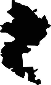 Tzimol Mexico silhouette map vector