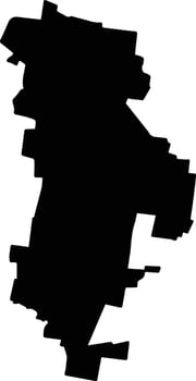 Tzucacab Mexico silhouette map vector