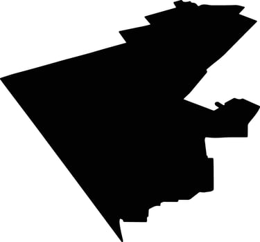 Uglovsky District Russia silhouette map vector