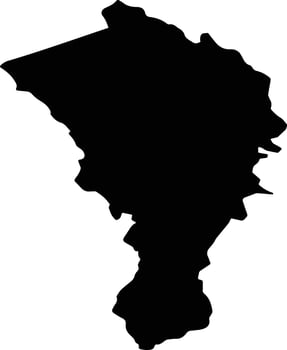 UILEACU DE BEIUS Romania silhouette map vector