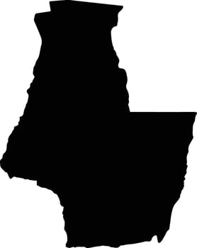 Ullum Argentina silhouette map vector