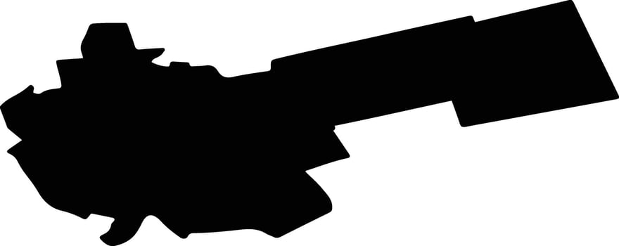 UMBRARESTI Romania silhouette map vector