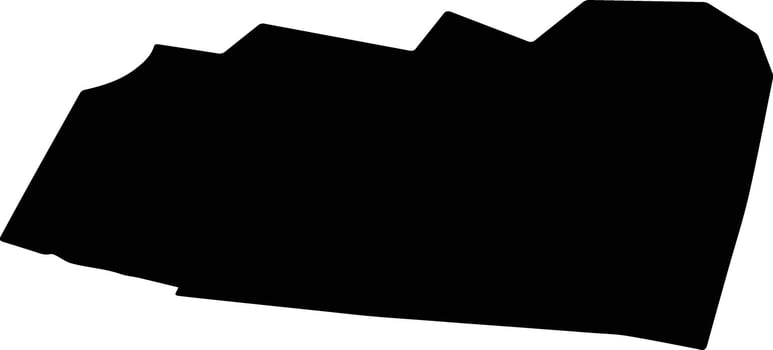 Urdinskiy Kazakhstan silhouette map vector