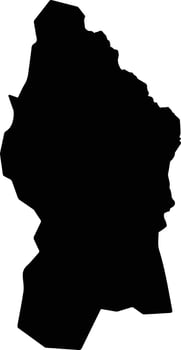 Uvira Democratic Republic silhouette map vector